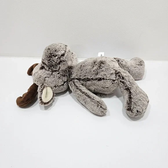 Aurora Moose with Antlers Chester Cuddly Plush Stuffed Animal Brown 14" Rare - Picture 7 of 9